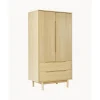 New Armario En Roble Cassy, 2 Puertas Armarios