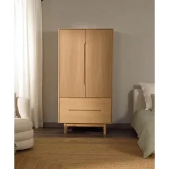 New Armario En Roble Cassy, 2 Puertas Armarios
