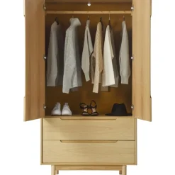 New Armario En Roble Cassy, 2 Puertas Armarios