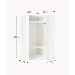 Hot Armario Esquinero Modular Charlotte, 2 Puertas (115 Cm), Diferentes Variantes Armarios