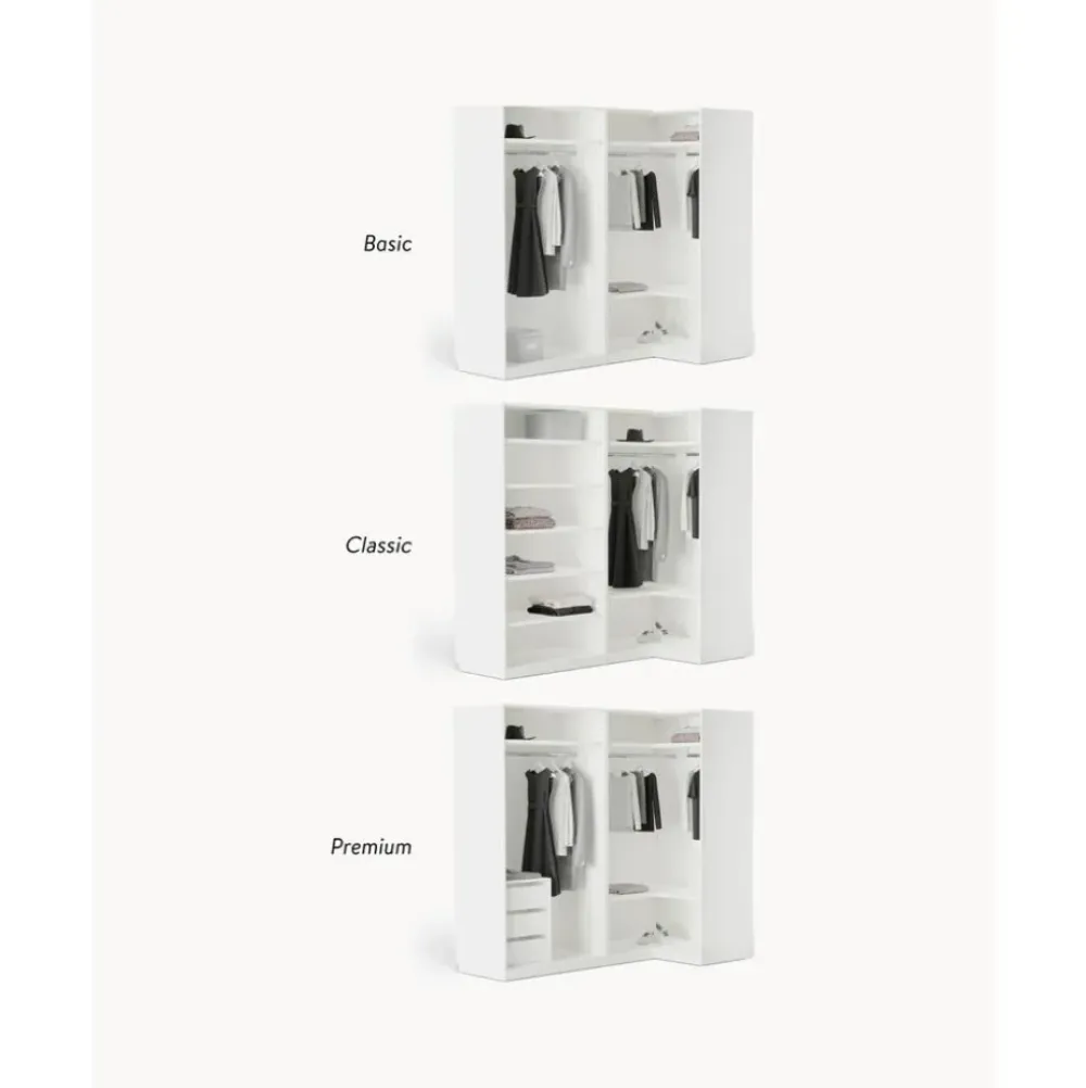 New Armario Esquinero Modular Charlotte, 4 Puertas (215 Cm), Diferentes Variantes Armarios