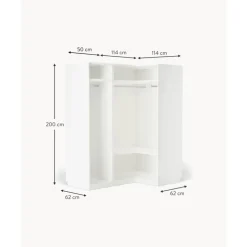 Best Armario Esquinero Modular Leon, 3 Puertas (165 Cm), Diferentes Variantes Armarios