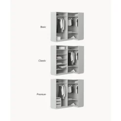 Sale Armario Esquinero Modular Charlotte, 4 Puertas (215 Cm), Diferentes Variantes Armarios