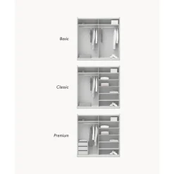 New Armario Modular Leon, 2 Puertas Correderas (200 Cm), Diferentes Variantes Armarios