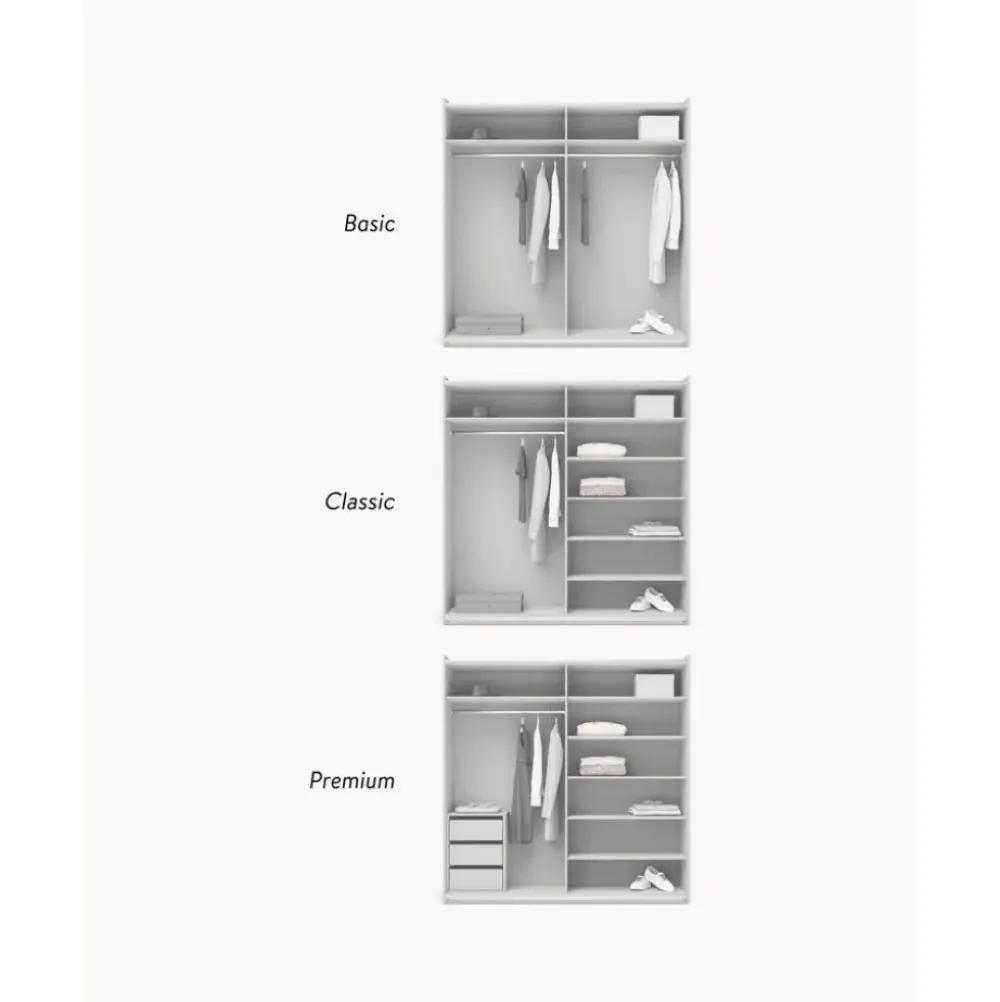 New Armario Modular Leon, 2 Puertas Correderas (200 Cm), Diferentes Variantes Armarios