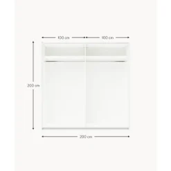 Fashion Armario Modular Simone, 2 Puertas Correderas (200 Cm), Diferentes Variantes Armarios
