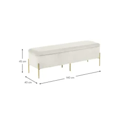 Best Banco Almacenaje Y Baul De Terciopelo Harper Bancos Para Dormitorio