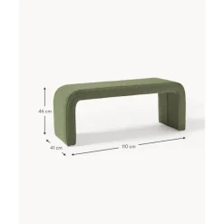Discount Banco Tejido Boucle Penelope Bancos Para Dormitorio
