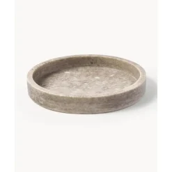 Clearance Bandeja Redonda Decorativa De Marmol Venice Figuras Decorativas