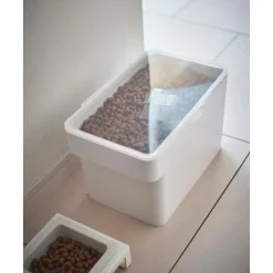 Online Caja Con Medidor Para Comida Tower, 2 Pzas. Accesorios Para Animales