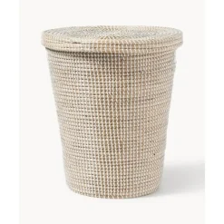 Sale Cesta De Jacinto De Agua Con Tapadera Aleya Cestos De La Ropa