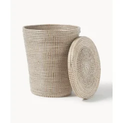 Sale Cesta De Jacinto De Agua Con Tapadera Aleya Cestos De La Ropa
