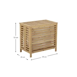 Sale Cesta De Lavanderia De Bambu Con Bolsa De Tela Aden Cestos De La Ropa