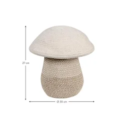 Discount Cesta Infantil Artesanal Mushroom, 27 Cm Cestas