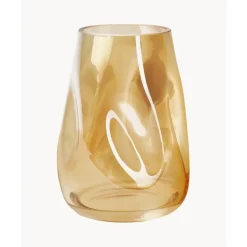 New Copas De Vino Blanco De Vidrio Sopladas Artesanalmente Ellery, 4 Uds. Jarrones