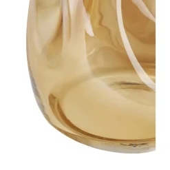 New Copas De Vino Blanco De Vidrio Sopladas Artesanalmente Ellery, 4 Uds. Jarrones