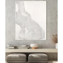 Clearance Cuadro En Lienzo Pintado A Mano White Sculpture 1 Lienzos