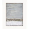 Fashion Cuadro En Lienzo Pintado A Mano Con Marco De Madera Abstract Horizon Lienzos