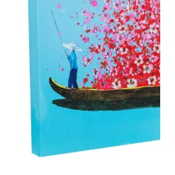 Fashion Cuadro En Lienzo Pintado Flower Boat Lienzos