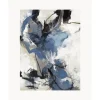 Outlet Cuadro Pintado A Mano Blue Vibes Lienzos