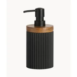 Discount Dosificador De Jabon Con Madera Laura Dispensador De Jabon Y Jaboneras