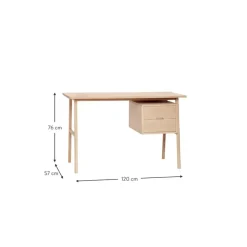 Sale Escritorio De Madera Con Cajones Architect Escritorios