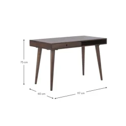 Clearance Escritorio De Madera Maciza Con Cojon Tova Escritorios