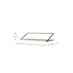 Sale Escritorio De Pared De Madera Y Metal Rail Escritorios