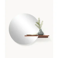 Sale Espejo De Pared Con Estante De Madera Sandro Espejos De Pared