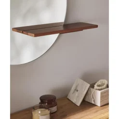 Sale Espejo De Pared Con Estante De Madera Sandro Espejos De Pared