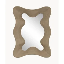 New Espejo De Pared De Madera De Mango Riva Espejos De Pared