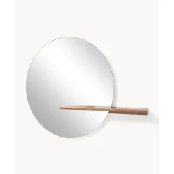 Best Espejo De Pared Grande Con Estante De Madera Sandro Espejos De Pared