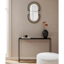 Best Espejo De Pared Ovalado Con Tejido Vienes Esma Espejos De Pared