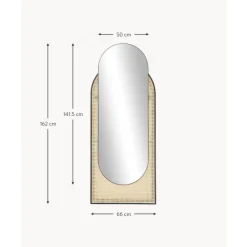 Best Espejo De Pared Ovalado Con Tejido Vienes Esma Espejos De Pared