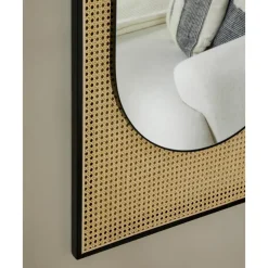 Best Espejo De Pared Ovalado Con Tejido Vienes Esma Espejos De Pared