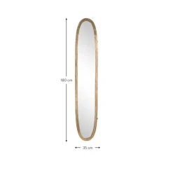 Sale Espejo De Pared Ovalado De Aluminio Miro Espejos De Pared