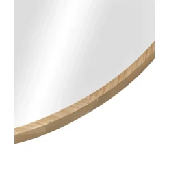 Sale Espejo De Pared Redondo De Roble Avery Espejos De Pared