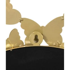 Clearance Espejo De Pared Redondo De Metal Butterfly, Estilo Vintage Espejos De Pared