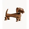 Clearance Figura Decorativa De Madera De Nogal Hund Figuras Decorativas