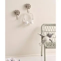 Clearance Ganchos De Pared De Porcelana Benevento, 2 Uds. Percheros