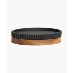 Outlet Jabonera Con Madera Laura Dispensador De Jabon Y Jaboneras