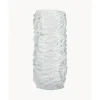 Clearance Jarron Alto De Vidrio Con Relieve Maio Jarrones