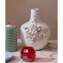 Outlet Jarron De Porcelana De Diseno Rose Jarrones