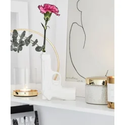 Outlet Jarron Pequeno De Porcelana De Diseno Gun Jarrones