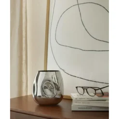 Clearance Jarron Pequeno De Vidrio Soplado Artesanalmente Mirror Jarrones