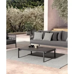 Best Mesa De Centro Para Exterior Florencia, Con Tablero De Cristal Muebles De Jardin