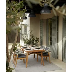 New Mesa De Comedor Para Exterior De Madera De Acacia Malmo Muebles De Jardin