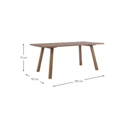 Best Mesa De Comedor Para Exterior De Madera De Acacia Glasgow, 180 X 90 Cm Muebles De Jardin