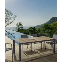 Discount Mesa De Comedor Para Exterior Kubik, 198 X 100 Cm Muebles De Jardin