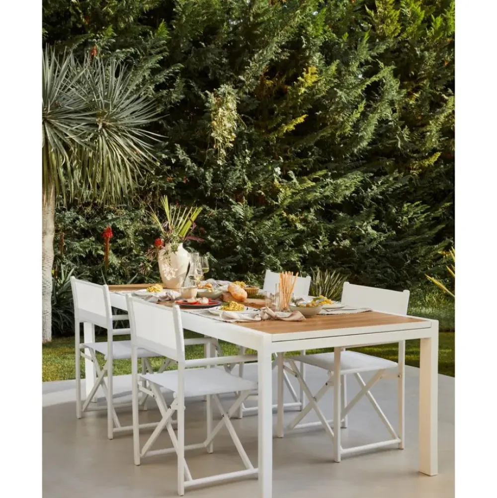 Outlet Mesa De Exterior Extensible Elias, 140-200 X 90 Cm Muebles De Jardin
